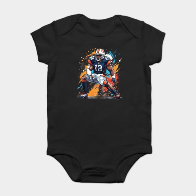 American Football Tight End Baby Bodysuit by animegirlnft